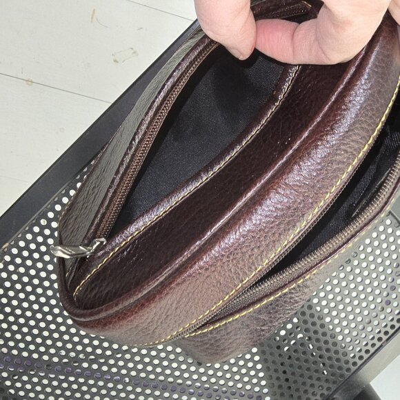 Parker Men's Luxury Zip-close Nesting Leather Toiletry BAG (set of 2) - Picture 3 of 9